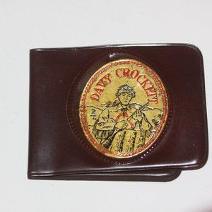 RARE! DAVY CROCKETT Vinyl Wallet With Change Purse Vintage  Child wallet